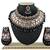Black designer function wear ad necklace set