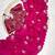 Ranipink fendy satin khatli beads work saree with fully stitched blouse