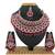 Red designer function wear ad necklace set