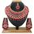 Red designer function wear ad necklace set