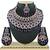 Blue designer function wear ad necklace set