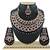 Black designer function wear ad necklace set