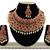 Red designer function wear ad necklace set