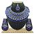 Blue designer function wear ad necklace set