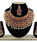 Multicolor designer function wear ad necklace set