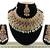 Gold designer function wear ad necklace set