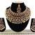 Black designer function wear ad necklace set