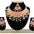Orange designer function wear ad necklace set