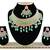 Green designer function wear ad necklace set