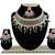 Green designer function wear ad necklace set