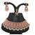 Pink designer function wear ad necklace set