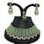 Green designer function wear ad necklace set