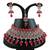 Red designer function wear ad necklace set