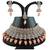 Orange designer function wear ad necklace set