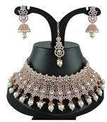Multicolor designer function wear ad necklace set