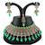 Green designer function wear ad necklace set