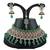 Green designer function wear ad necklace set