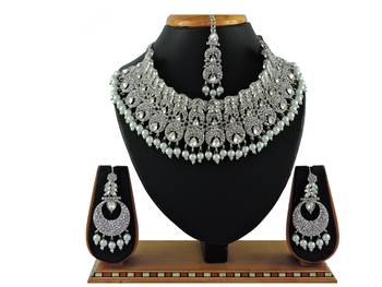 Multicolor designer function wear ad necklace set 1