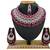 Red designer function wear ad necklace set