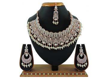 Multicolor designer function wear ad necklace set 1