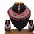 Red designer function wear ad necklace set
