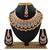 Orange designer function wear ad necklace set