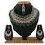 Green designer function wear ad necklace set