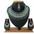 Green designer function wear ad necklace set
