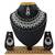Black designer function wear ad necklace set