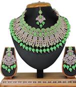 Multicolor designer function wear ad necklace set