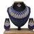 Blue designer function wear ad necklace set