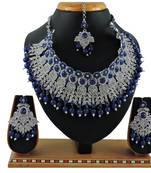 Blue designer function wear ad necklace set