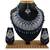 Blue designer function wear ad necklace set