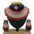 Red designer function wear ad necklace set