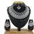 Black designer function wear ad necklace set