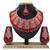 Red designer function wear ad necklace set