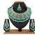 Green designer function wear ad necklace set