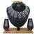 Blue designer function wear ad necklace set