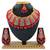 Red designer function wear ad necklace set