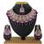 Purple designer function wear ad necklace set