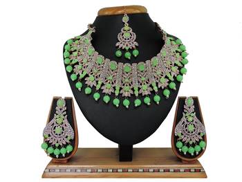 Multicolor designer function wear ad necklace set 1