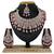 Pink designer function wear ad necklace set