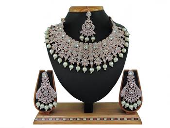 Multicolor designer function wear ad necklace set 1