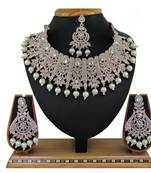 Multicolor designer function wear ad necklace set
