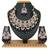 Black designer function wear ad necklace set