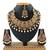 Maroon designer function wear ad necklace set