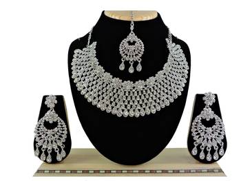 Multicolor designer function wear ad necklace set 1
