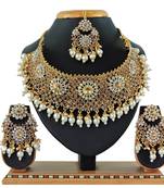 Multicolor designer function wear ad necklace set