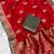 Red Dola Silk blend Wedding Saree
