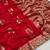 Red Dola Silk blend Wedding Saree